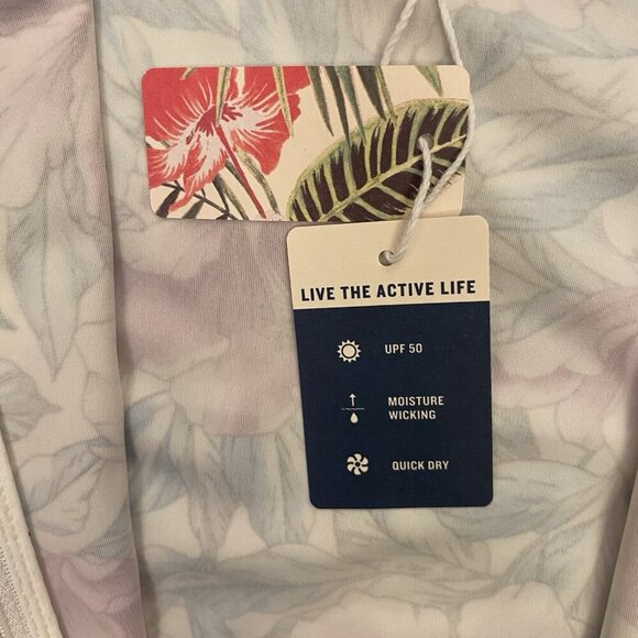 Tommy Bahama Active Women's Full Zip Jacket Floral Zipped Pockets Size XS NWT - Picture 13 of 13